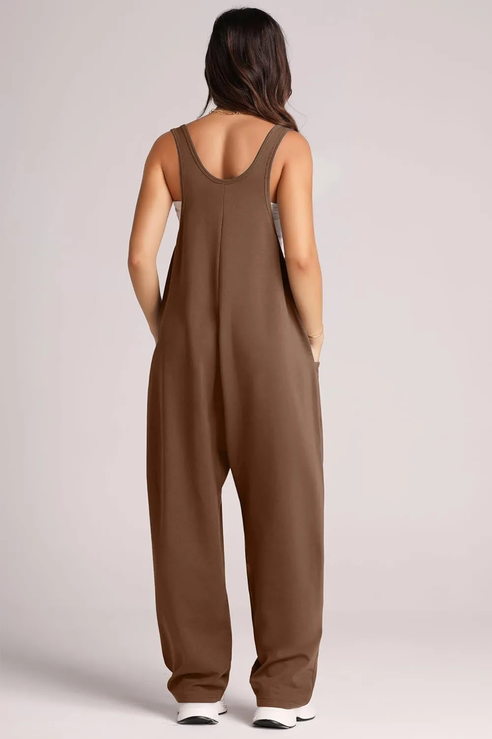 Wide Strap Jumpsuit with Pockets, image 21