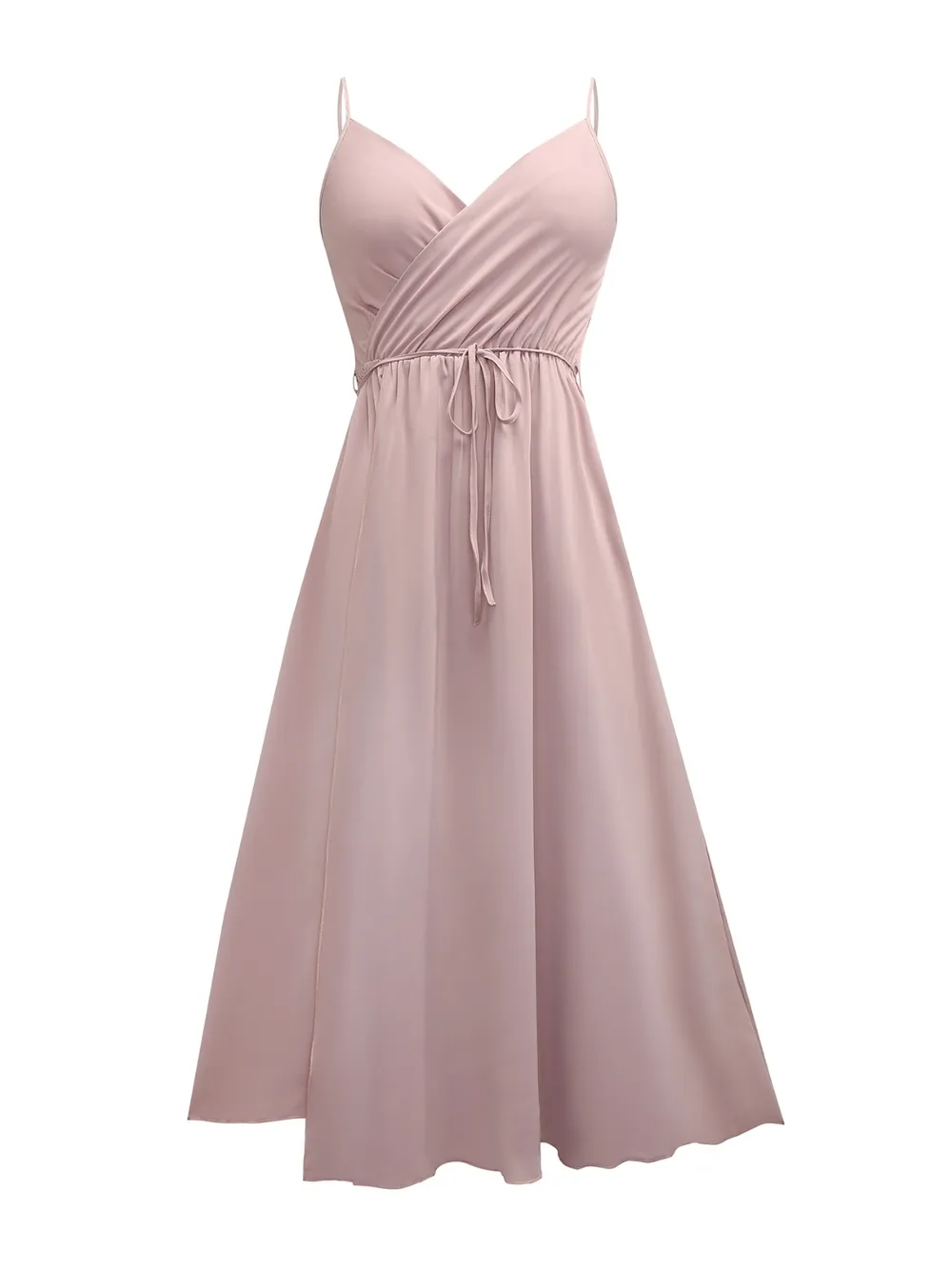 Tied Surplice Sleeveless Midi Cami Dress, image 7
