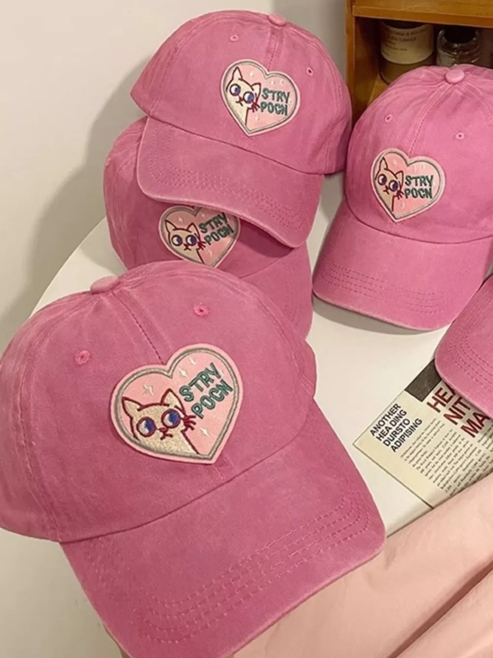 Heart Cat Baseball Cap, image 5