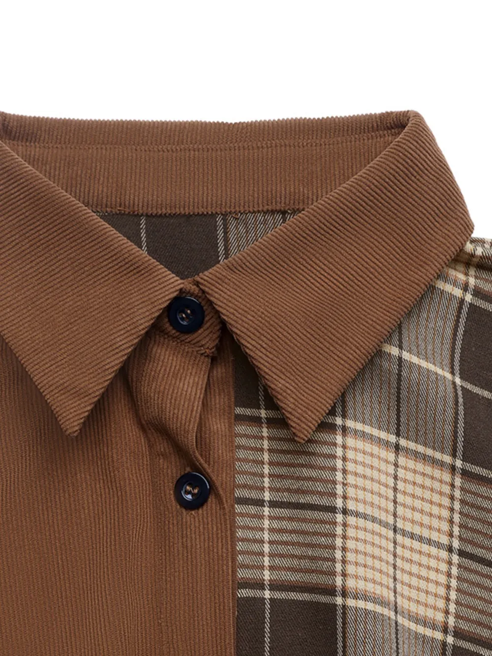 Button Front Plaid Long Sleeve Dress, image 10