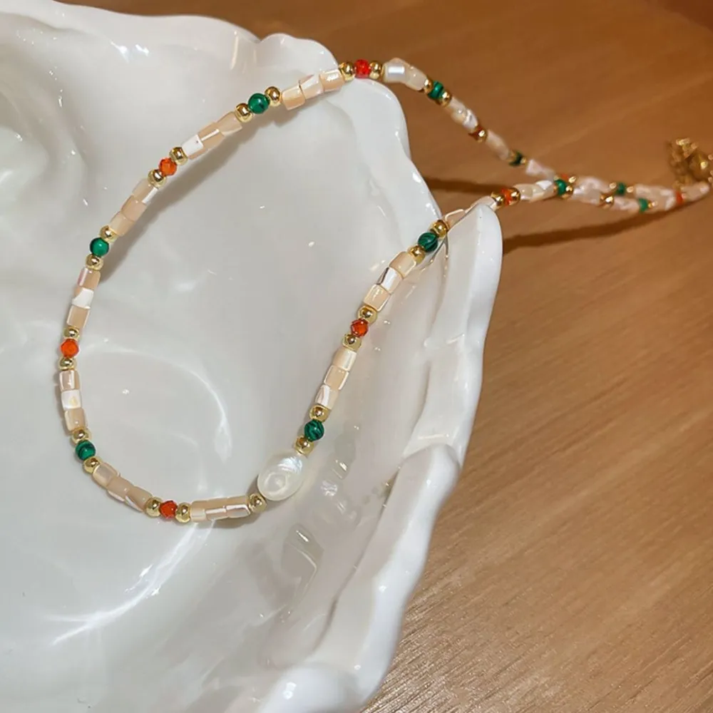 Alloy Pearl Beaded Necklace, image 4