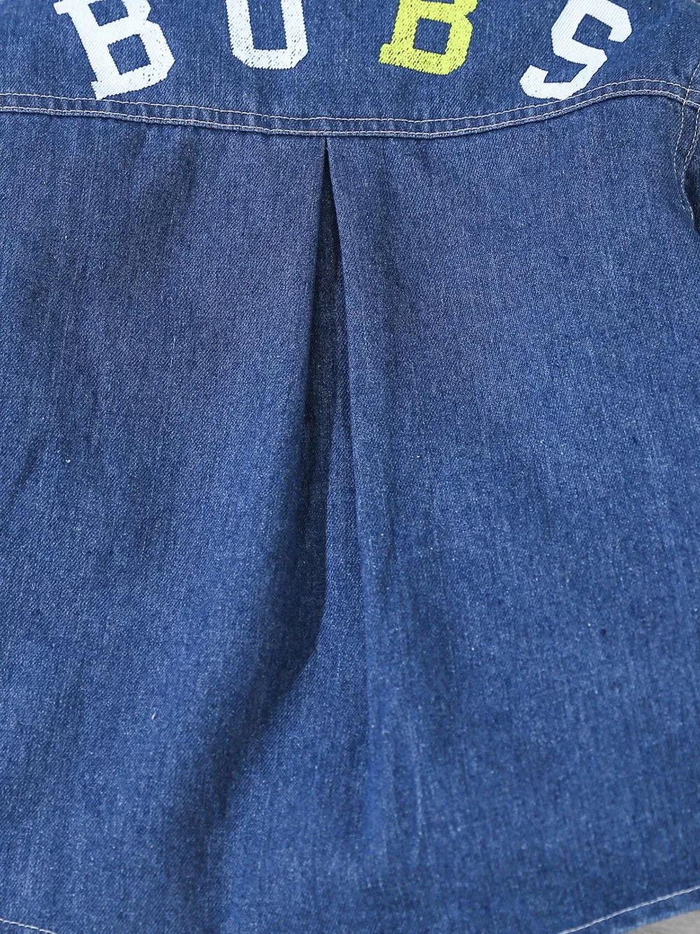 Children's Denim Shirt and Drawstring Joggers Set, image 4