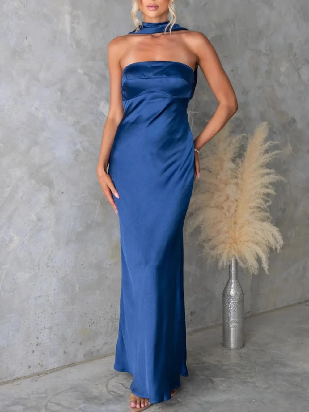Satin Tube Maxi Dress, image 11
