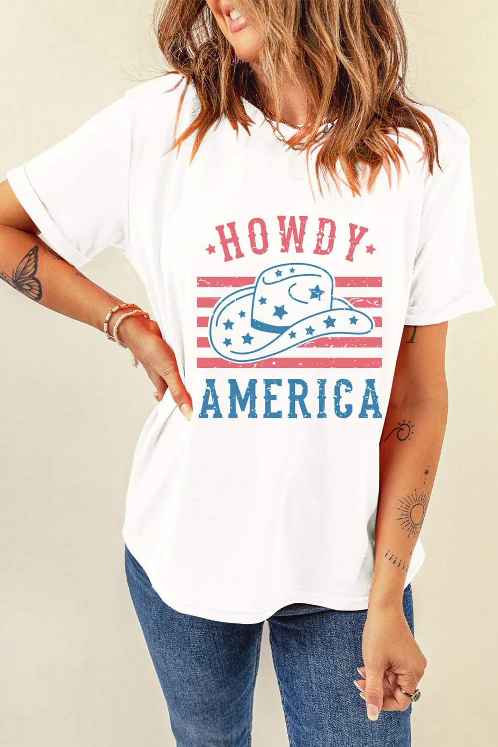 Graphic Round Neck Short Sleeve T-Shirt, image 5