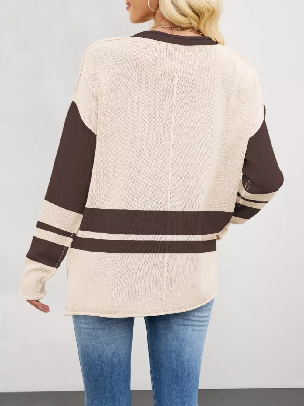 Color Block Side Slit Sweater, image 15