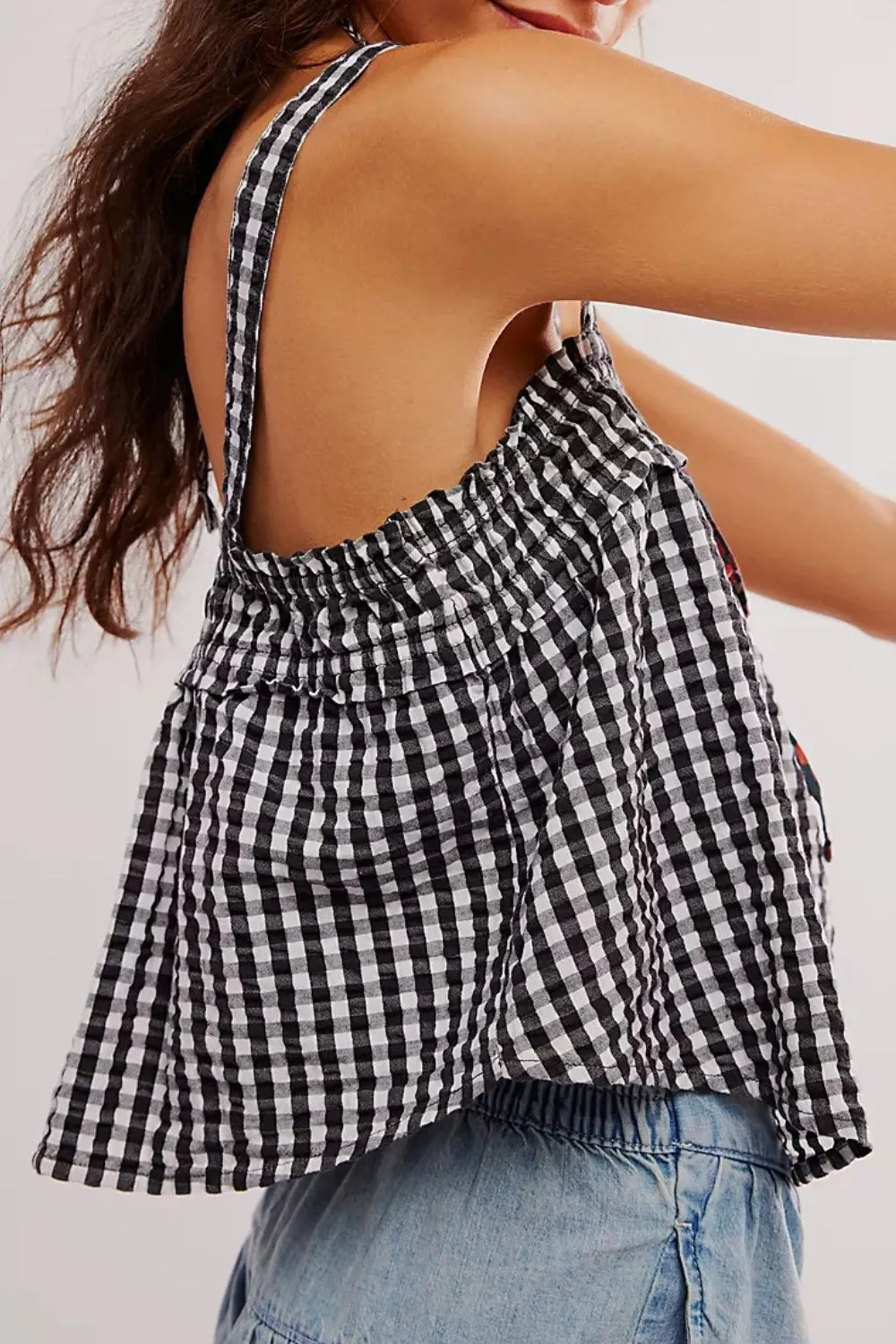 Tied Front Textured Square Neck Cami, image 27