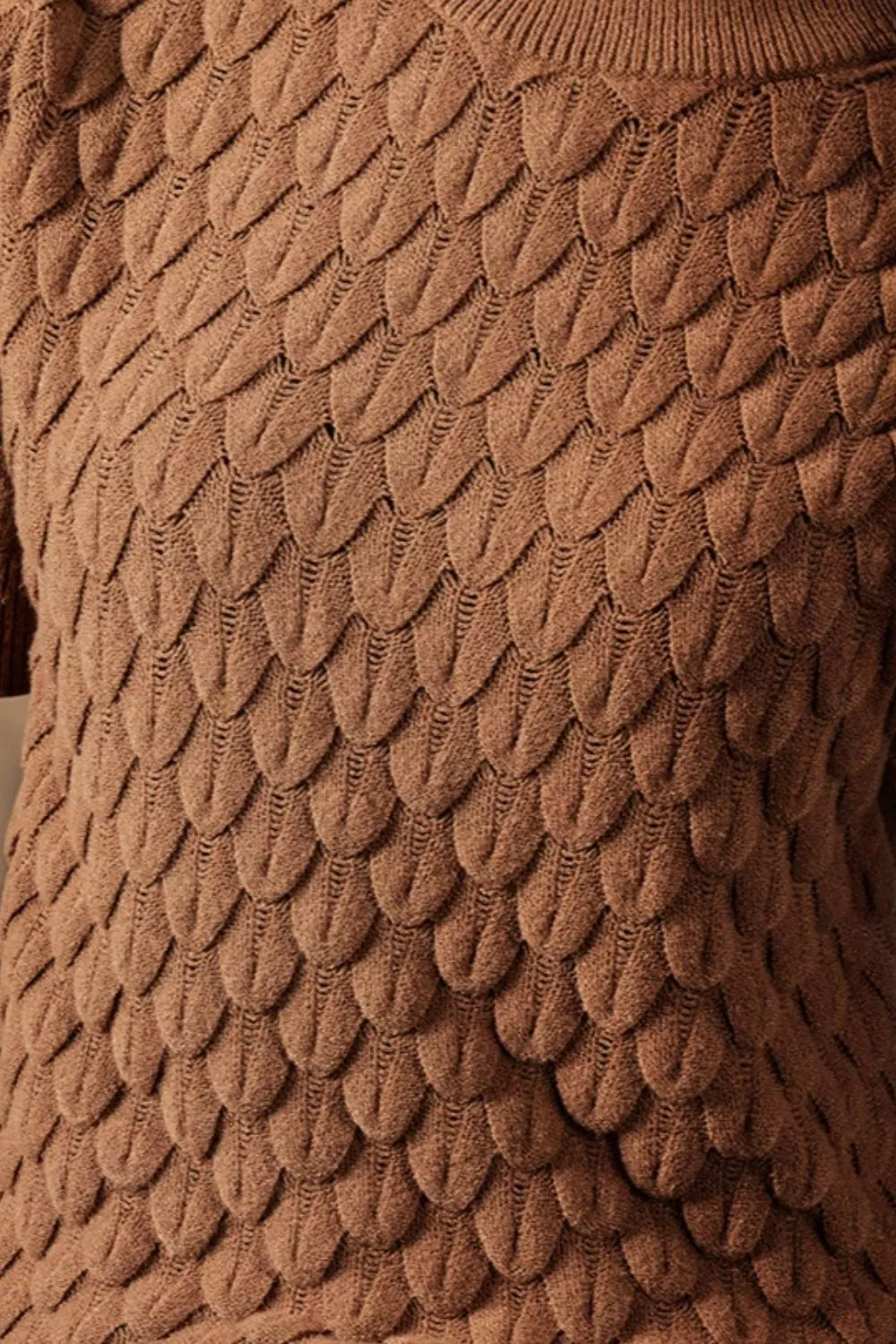 Textured Knit Short Sleeve Pullover, image 5