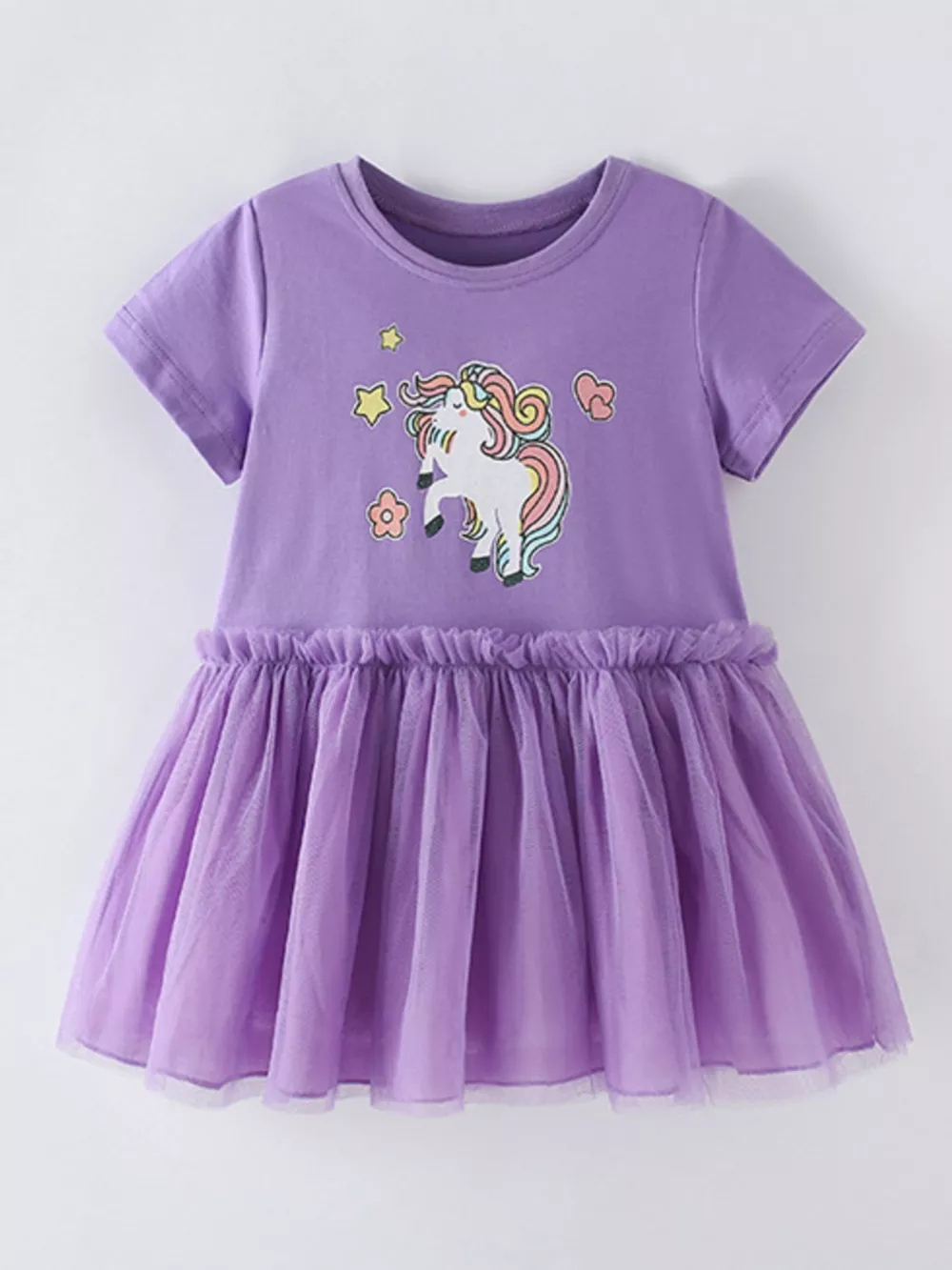 Children's Unicorn Graphic Tulle Tutu Dress