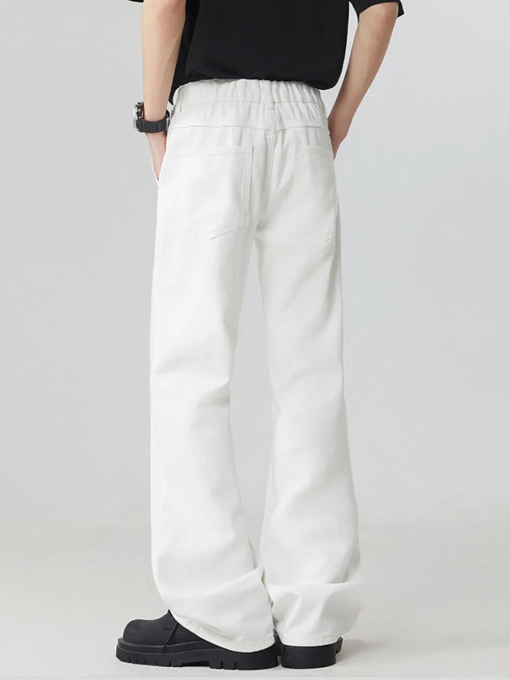Men's Full Size Round Neck Short Sleeve Jeans Plus Size, image 6