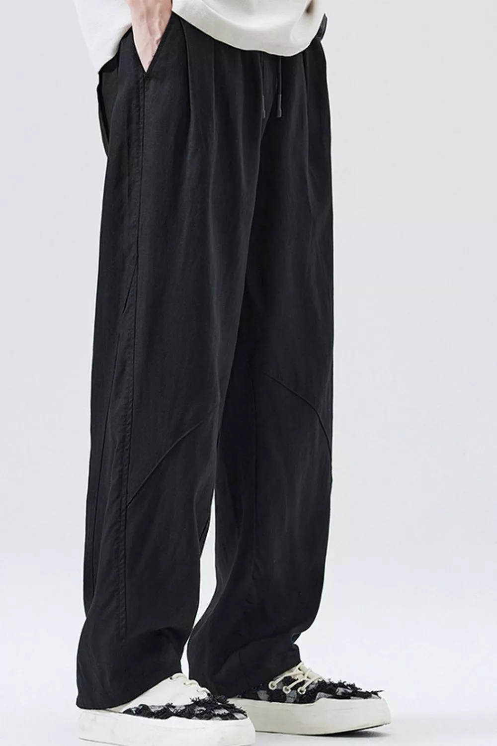Men's Loose Fit Drawstring Casual Pants, image 3