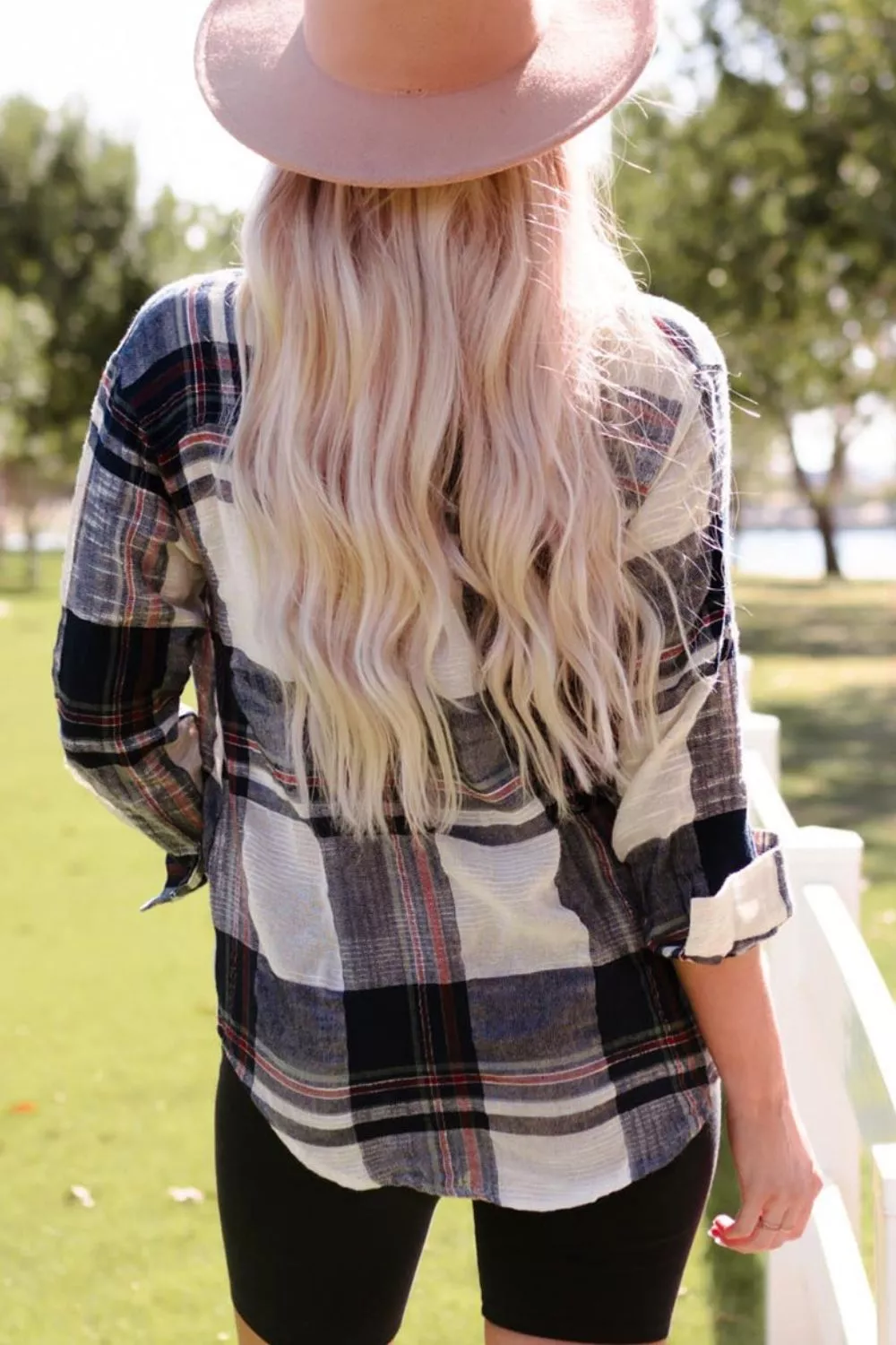 Plaid Button-Down Long Sleeve Shirt, image 12
