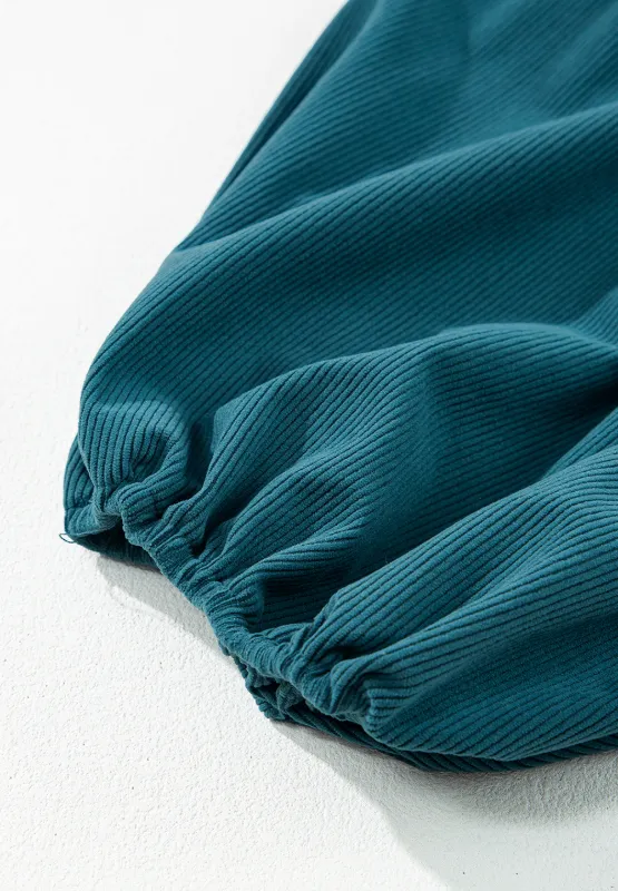 Corduroy Quarter Snap Three-Quarter Sleeve Dress, image 18