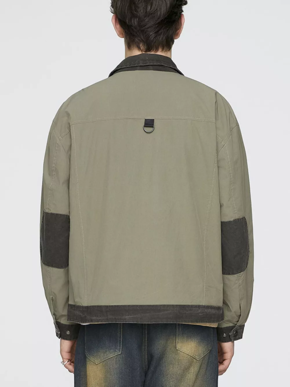 Men's Plus Size Snap Down Long Sleeve Jacket, image 6