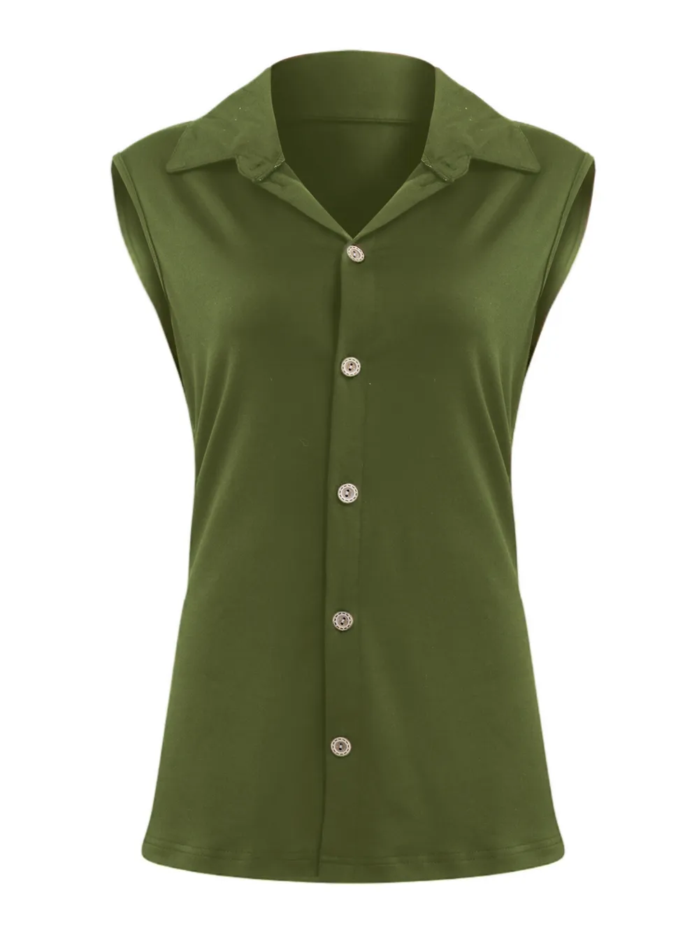 Button Down Sleeveless Top, image 3
