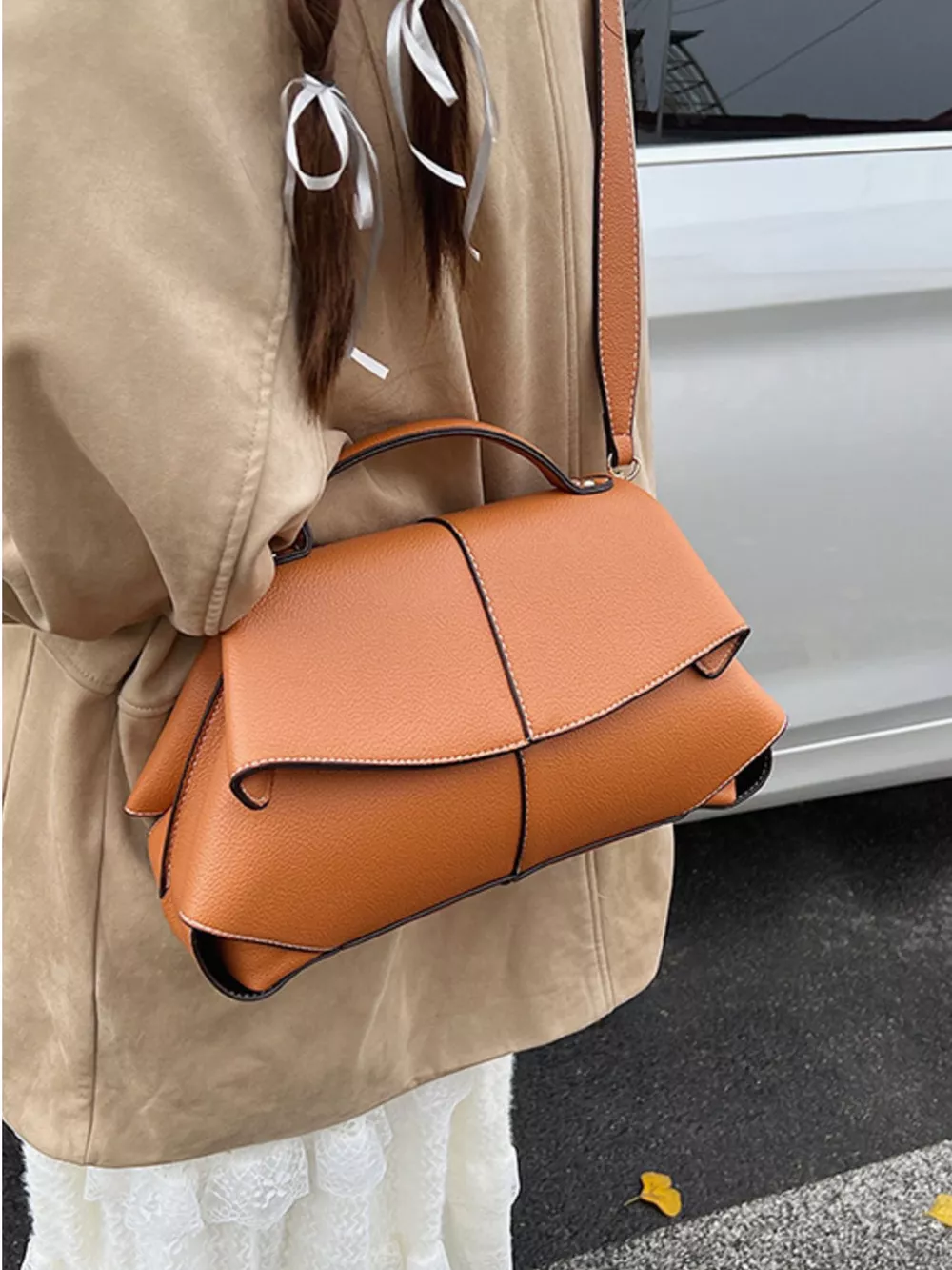 Geometric Flap Shoulder Bag, image 4