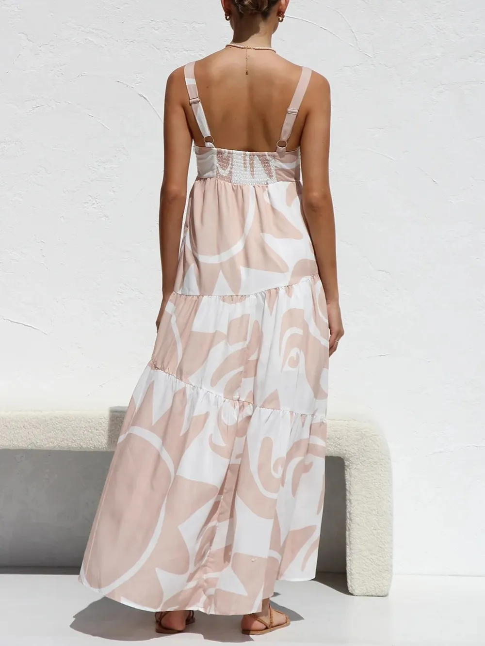 Square Neck Wide Strap Maxi Dress, image 7