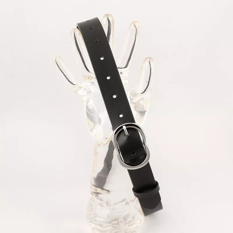 Skinny Belt with Oval Buckle, image 4