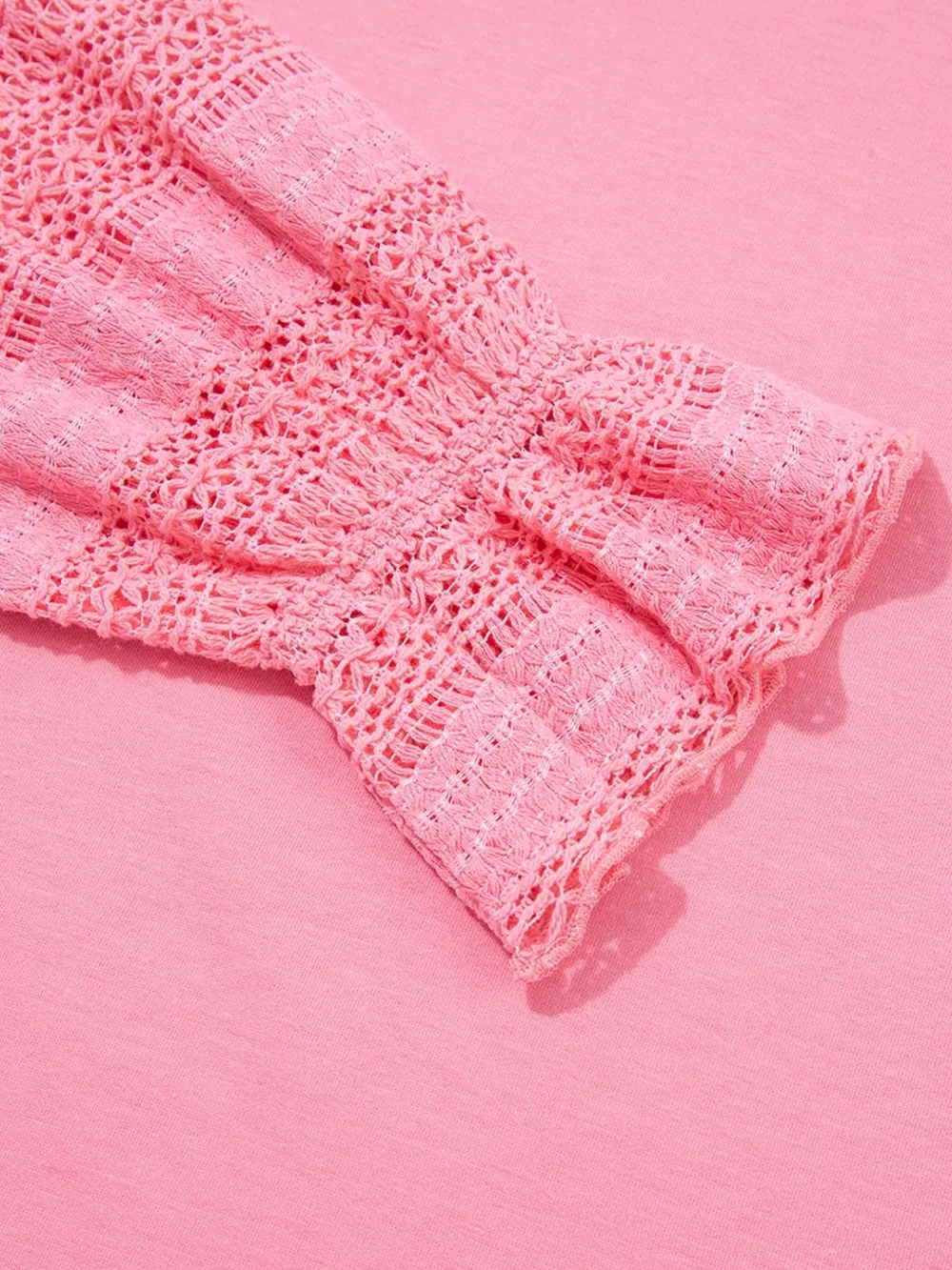 Lace Detail Flounce Sleeve Sweatshirt, image 9