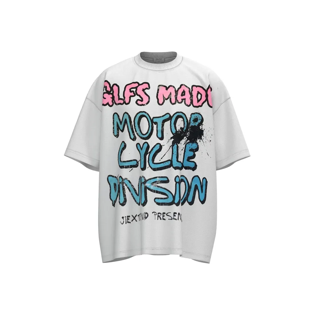 Men's Letter Graphic Round Neck Short Sleeve T-Shirt, image 2