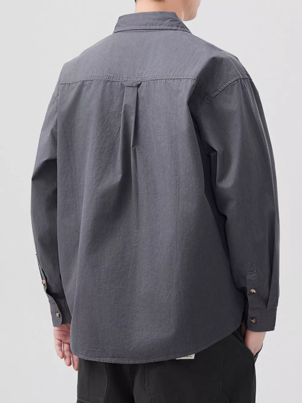 Men's Plus Size Button Up Long Sleeve Shirt, image 6