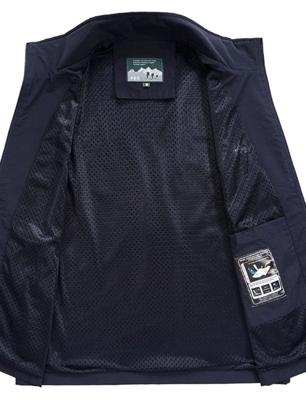 Men's Plus Size Zip Up Vest, image 4