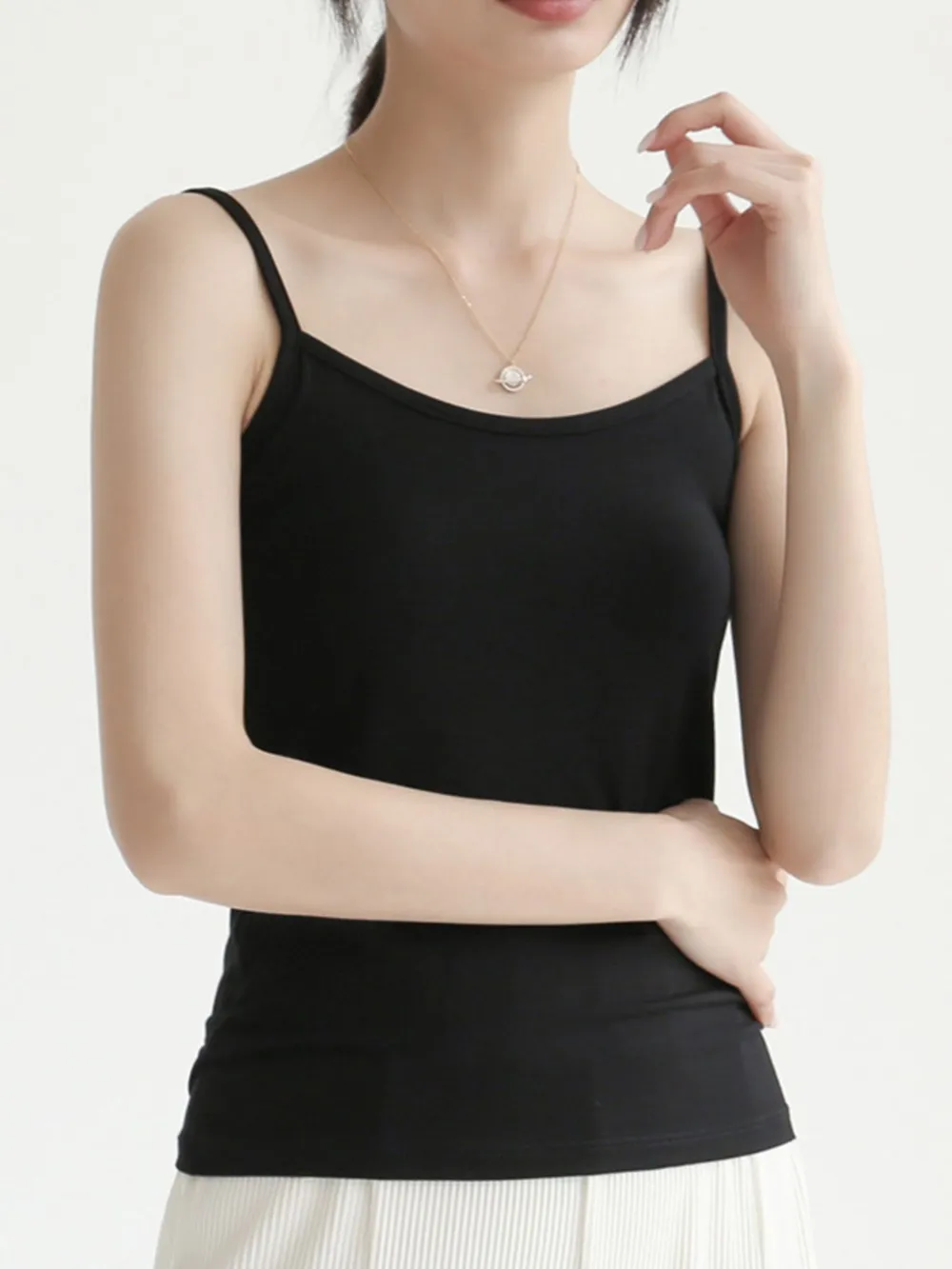 Solid Color Scoop Neck Cami, image 19