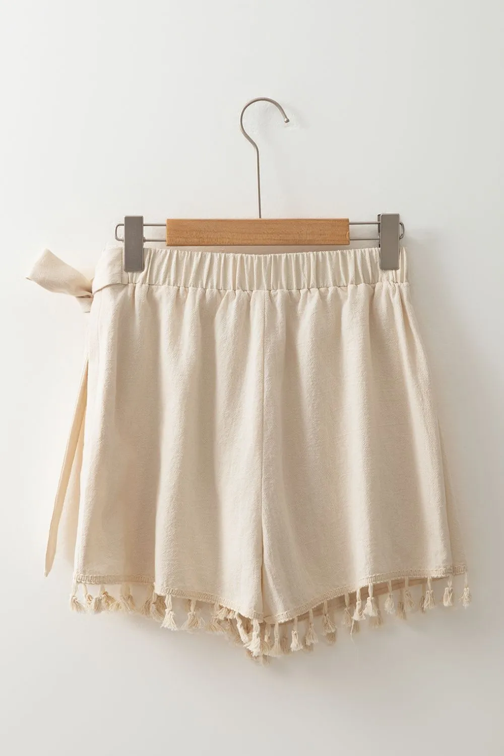 Tassel Trim Wrap Knot Side Mini Skort, image 8