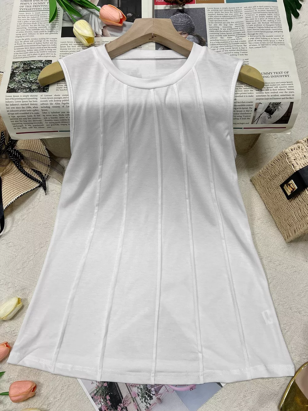 Round Neck Tank Top, image 7