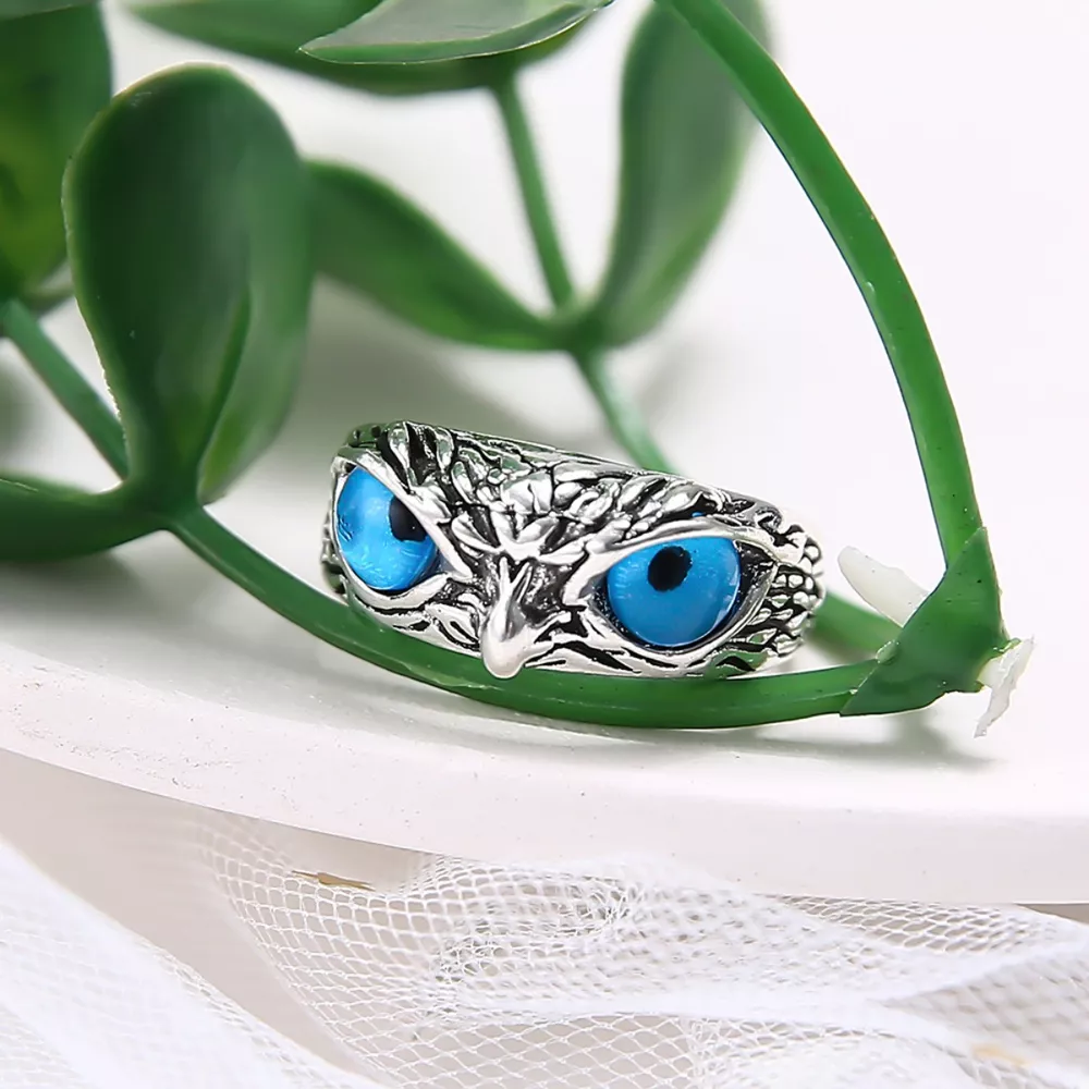 Alloy Owl Eyes Ring, image 4