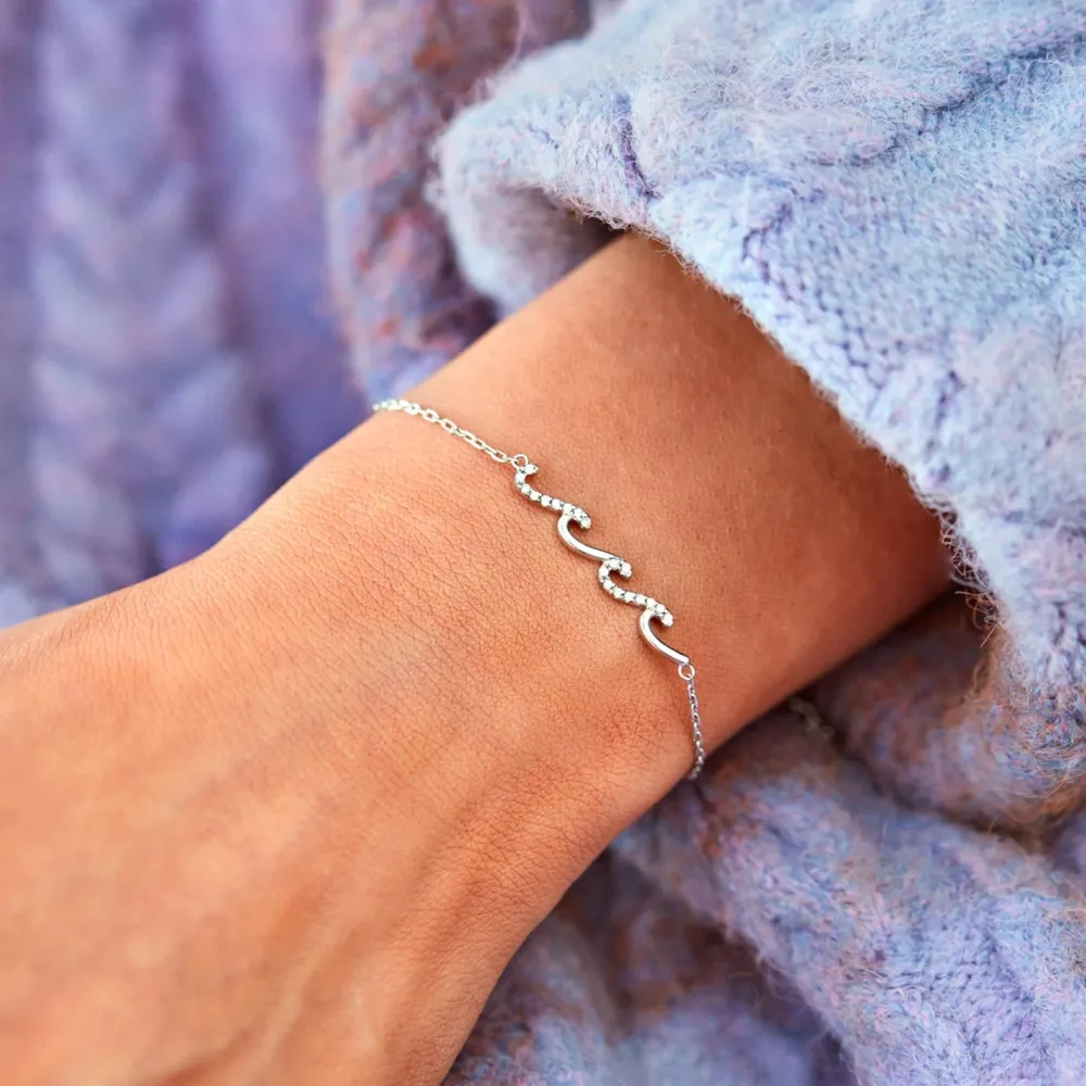 925 Sterling Silver Zircon Bracelet, image 3
