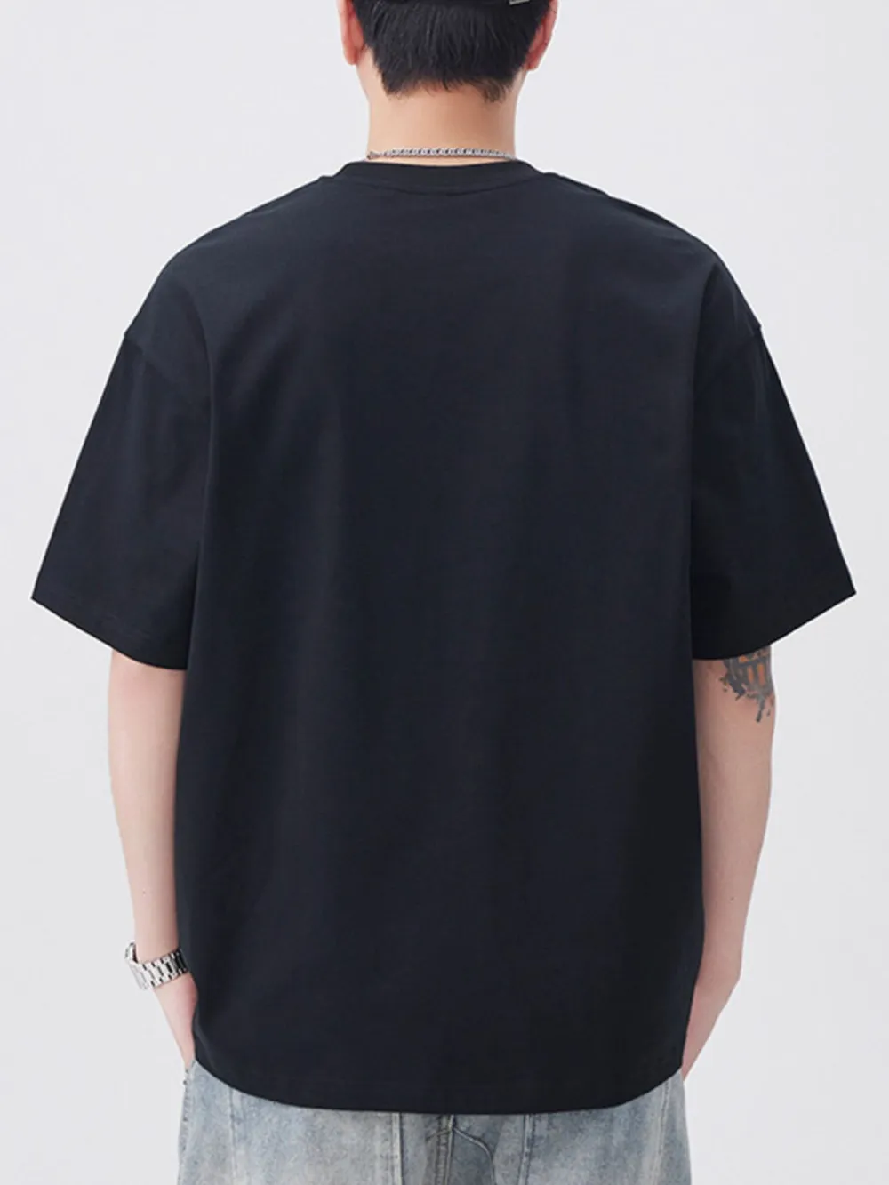 Men's Plus Size Round Neck Short Sleeve T-Shirt, image 5