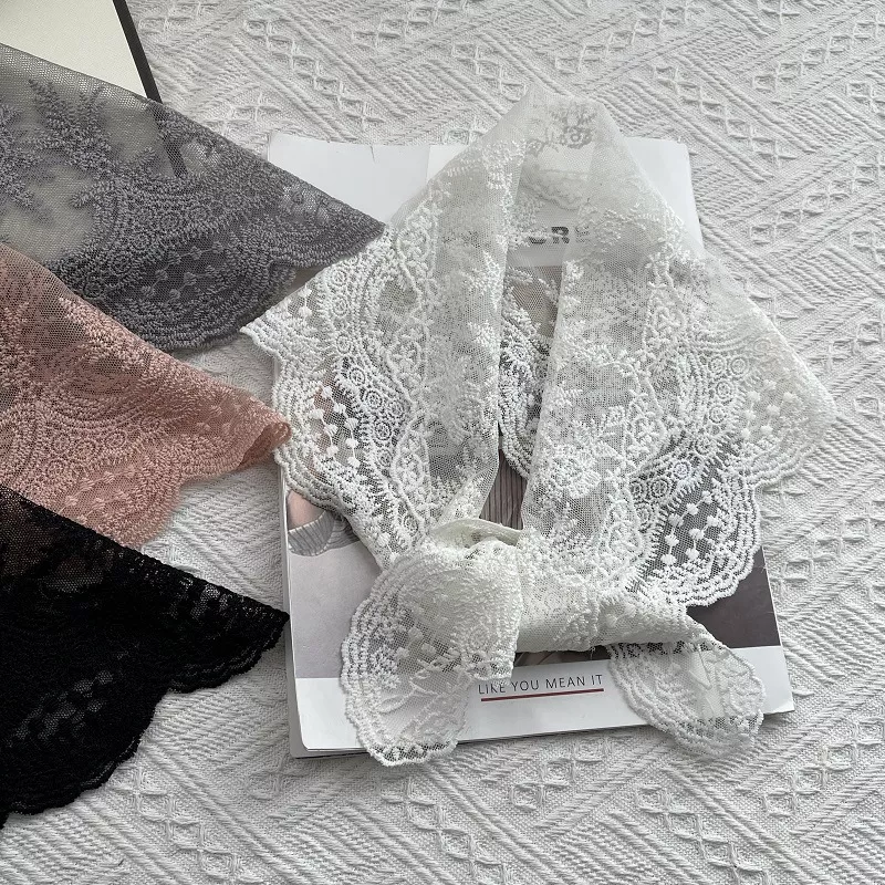 Elegant Lace Sheer Scarf, image 2