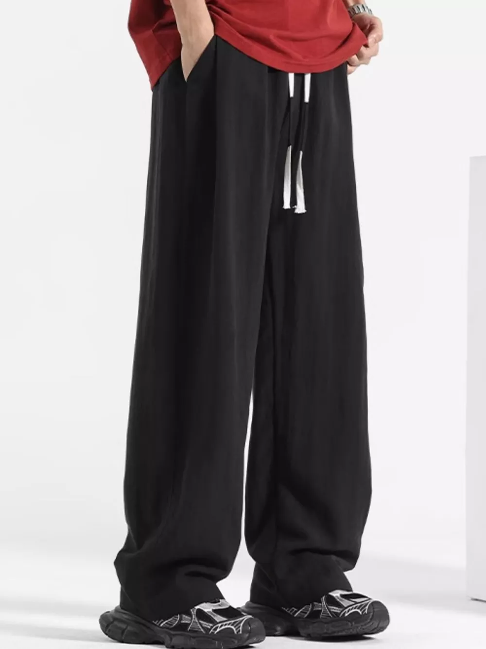 Men's Plus Size Casual Loose Fit Pants, image 5