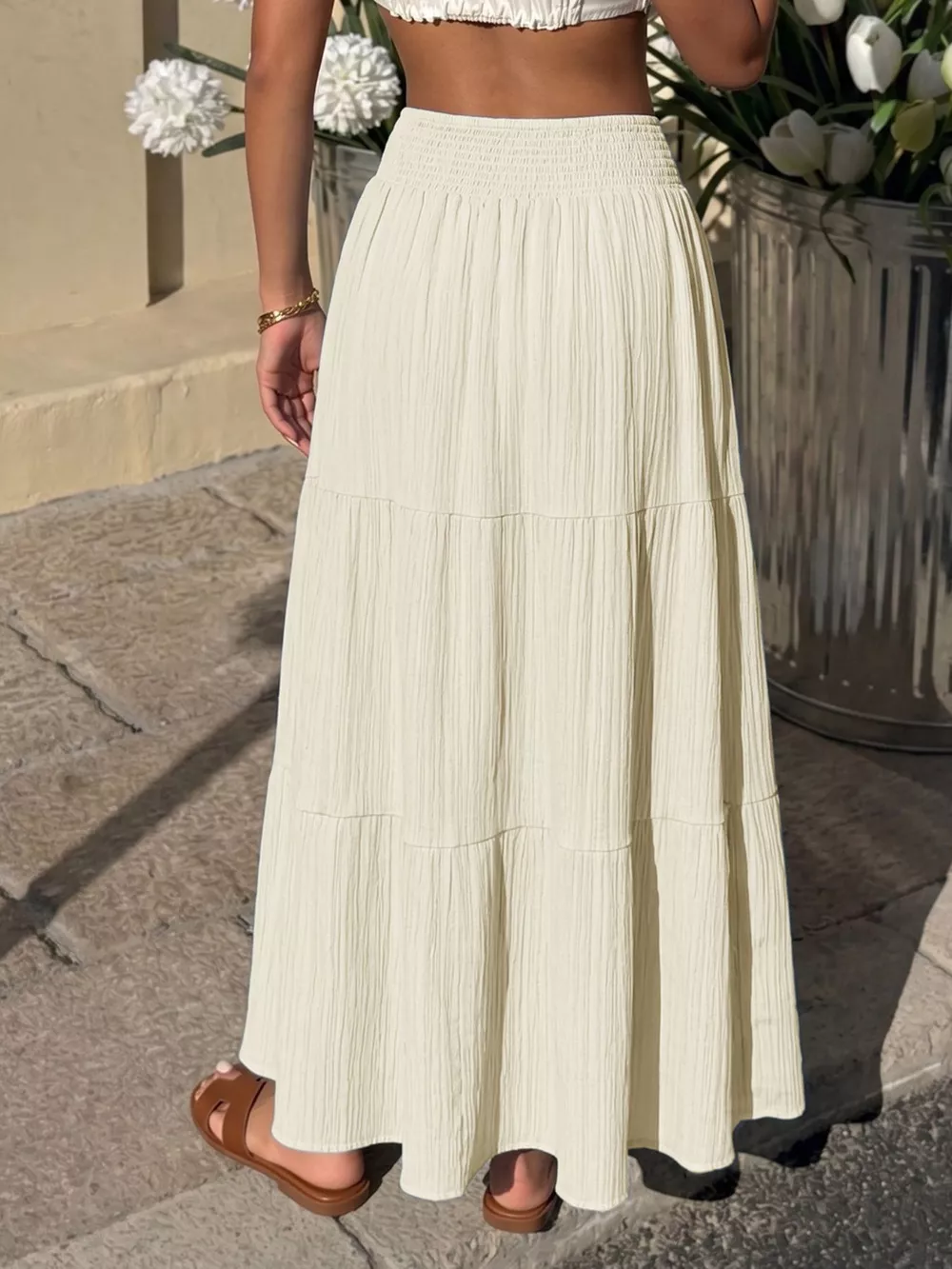 Tiered Flowy Maxi Skirt, image 13