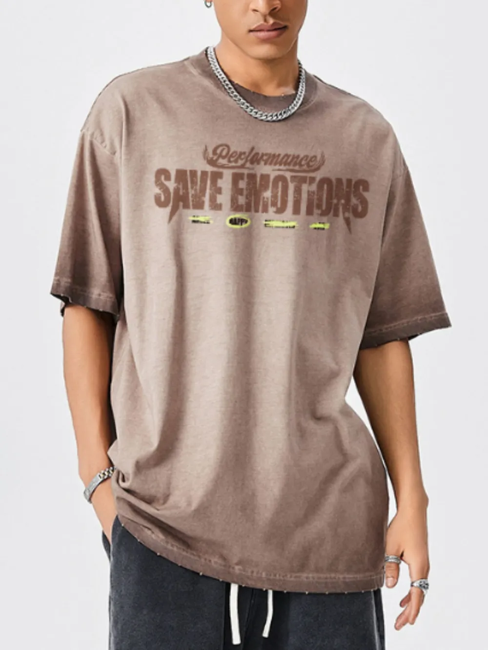 Men's Graphic Round Neck Short Sleeve T-Shirt, image 2