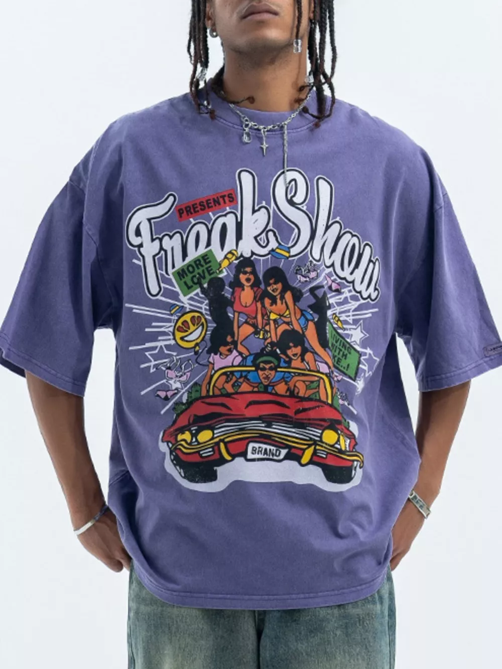 Men's Graphic Round Neck Half Sleeve T-Shirt, image 4