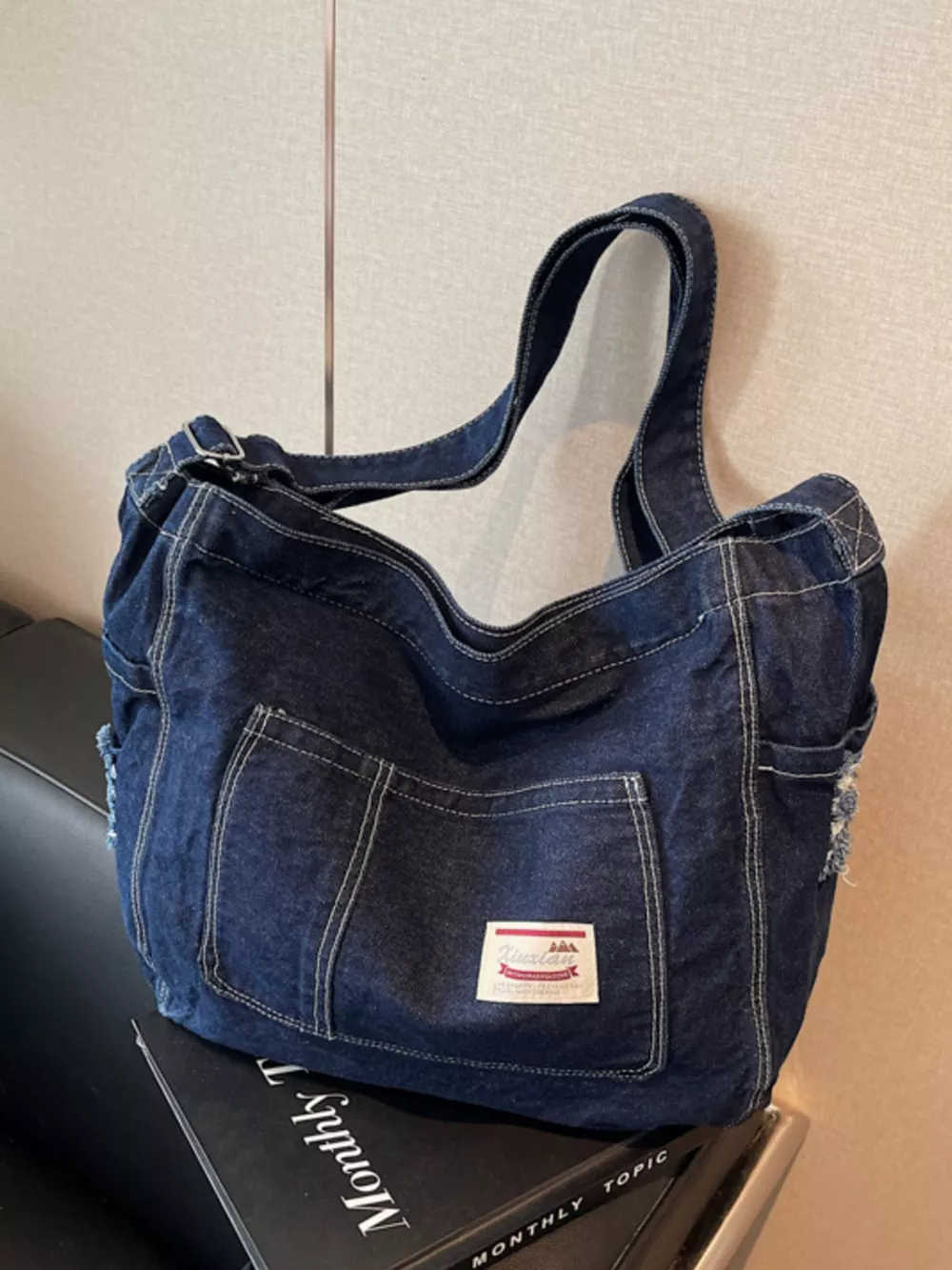 Casual Denim Crossbody Bag, image 6