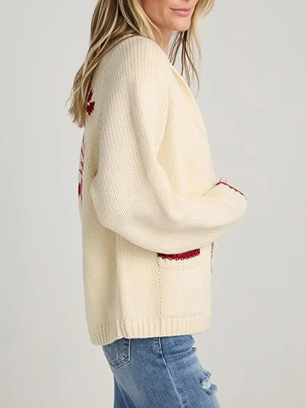 Lobster Button Up Long Sleeve Cardigan, image 9
