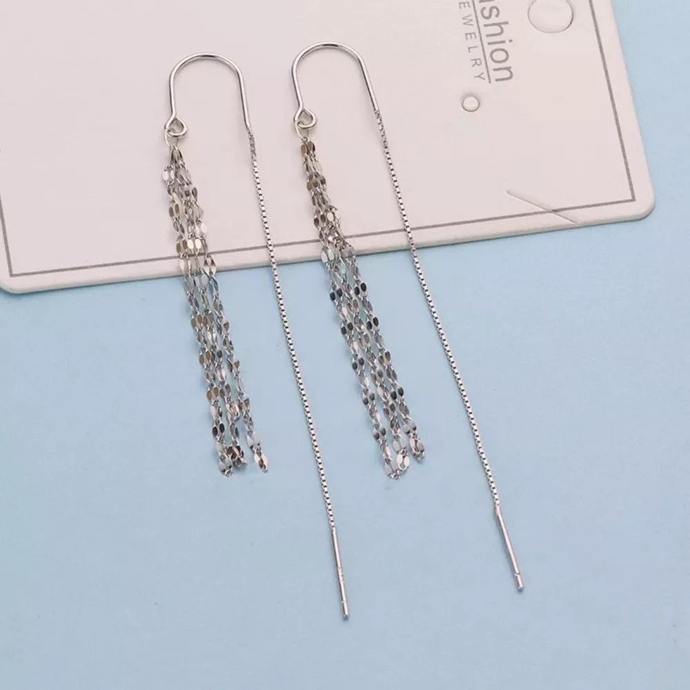 925 Sterling Silver Threader Earrings, image 5