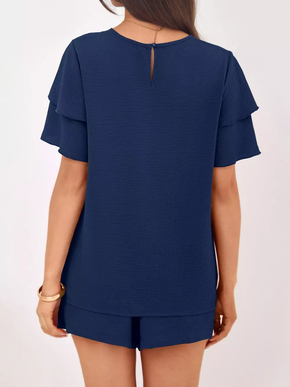 Ruffle Sleeve Top and Shorts Two-Piece Set, image 20