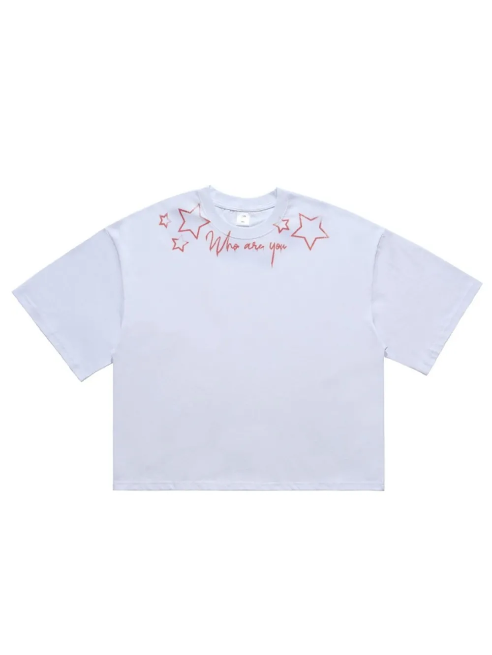 Men's Who Are You Star Graphic Round Neck T-Shirt, image 2