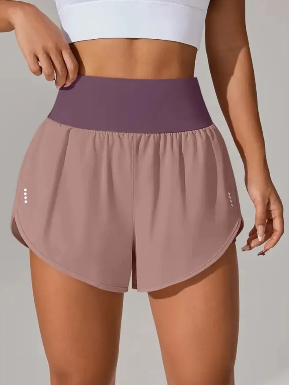 Pocketed High Waist Active Shorts, image 33