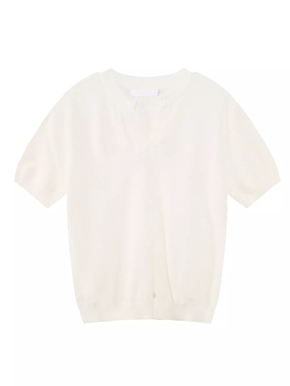 Men's Notched Short Sleeve Knit Top, image 12