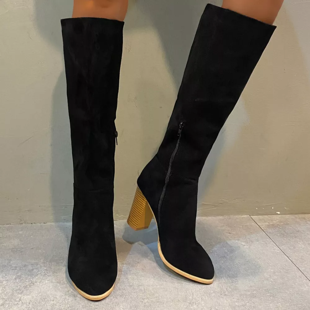 Point Toe Block Heels Boots, image 3