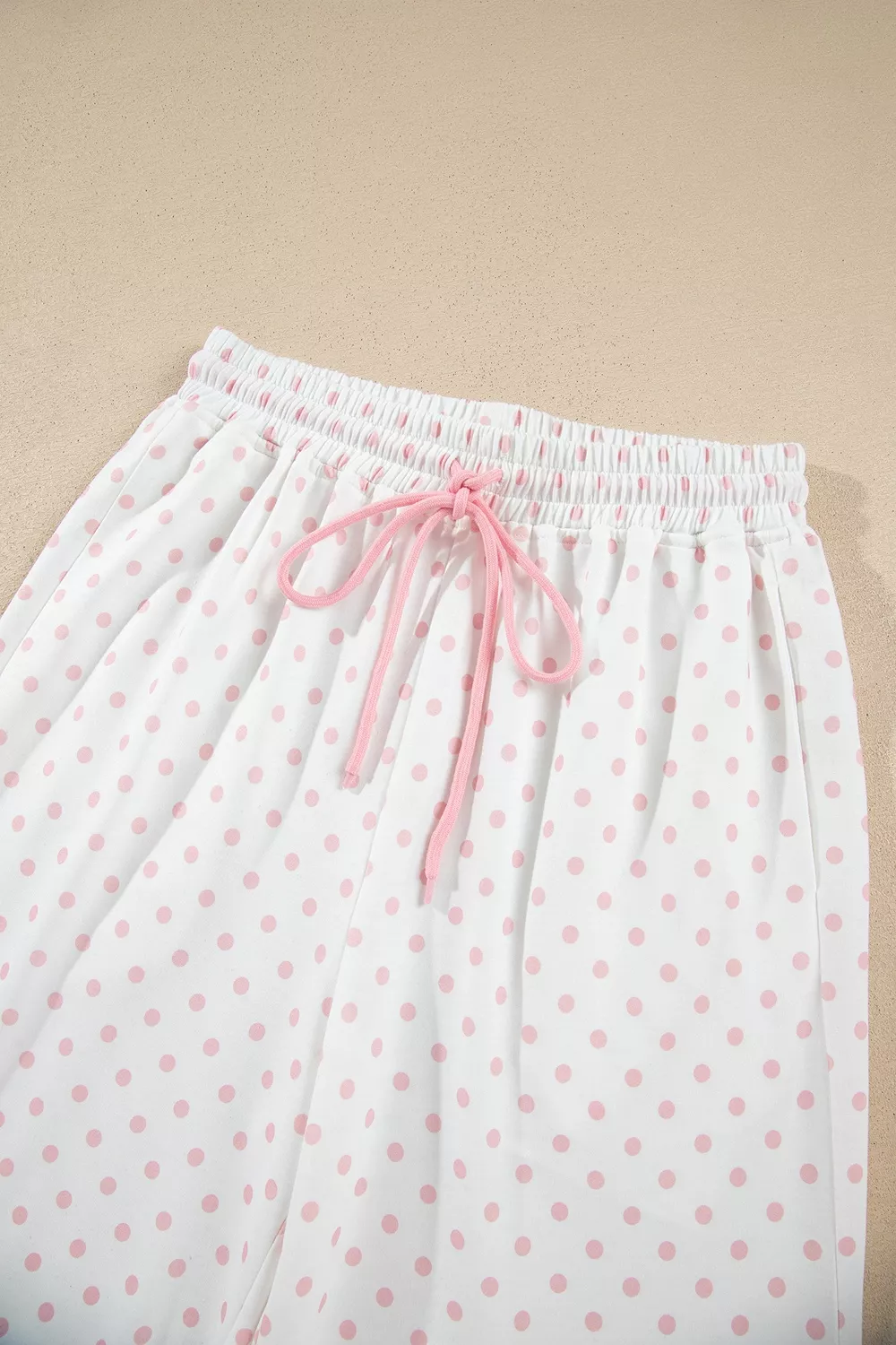 Polka Dot Cropped Sweatshirt and Wide-Leg Pants Set, image 11