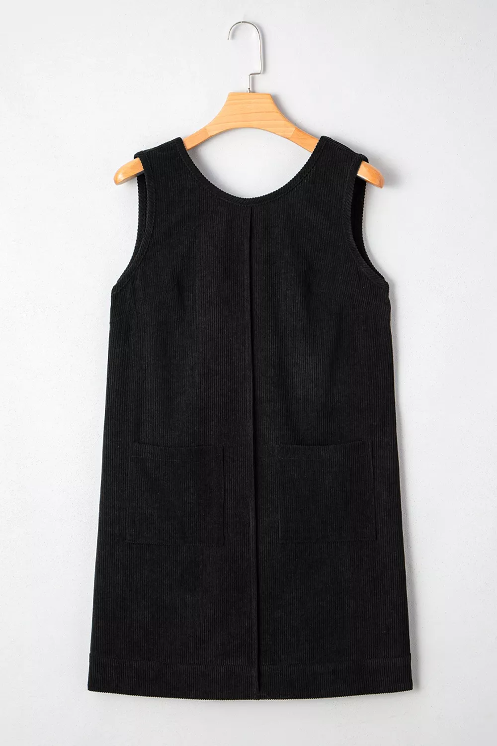 Corduroy Patch Pocket Sleeveless Mini Dress, image 8