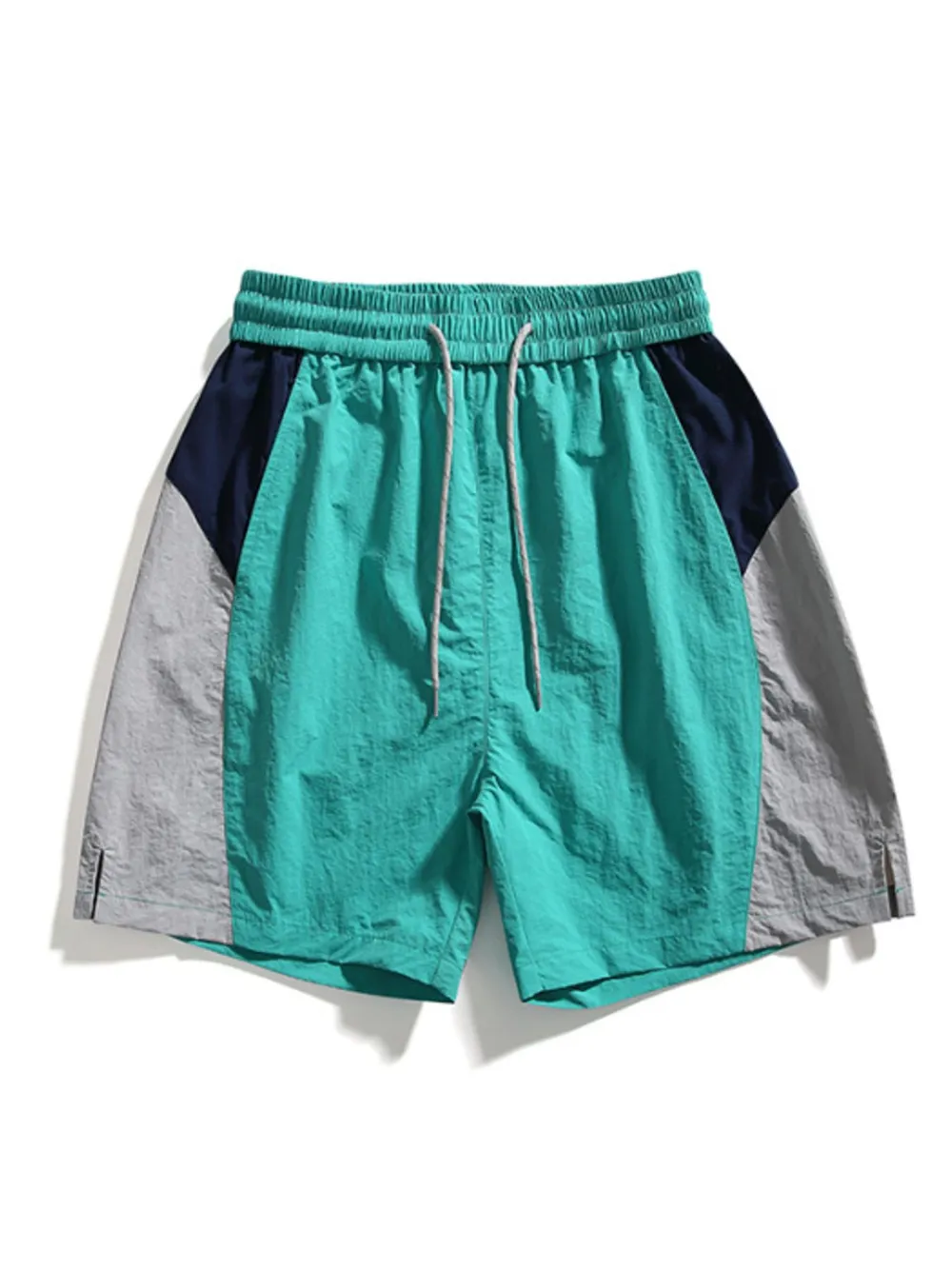 Men's Drawstring Color Block Shorts, image 6