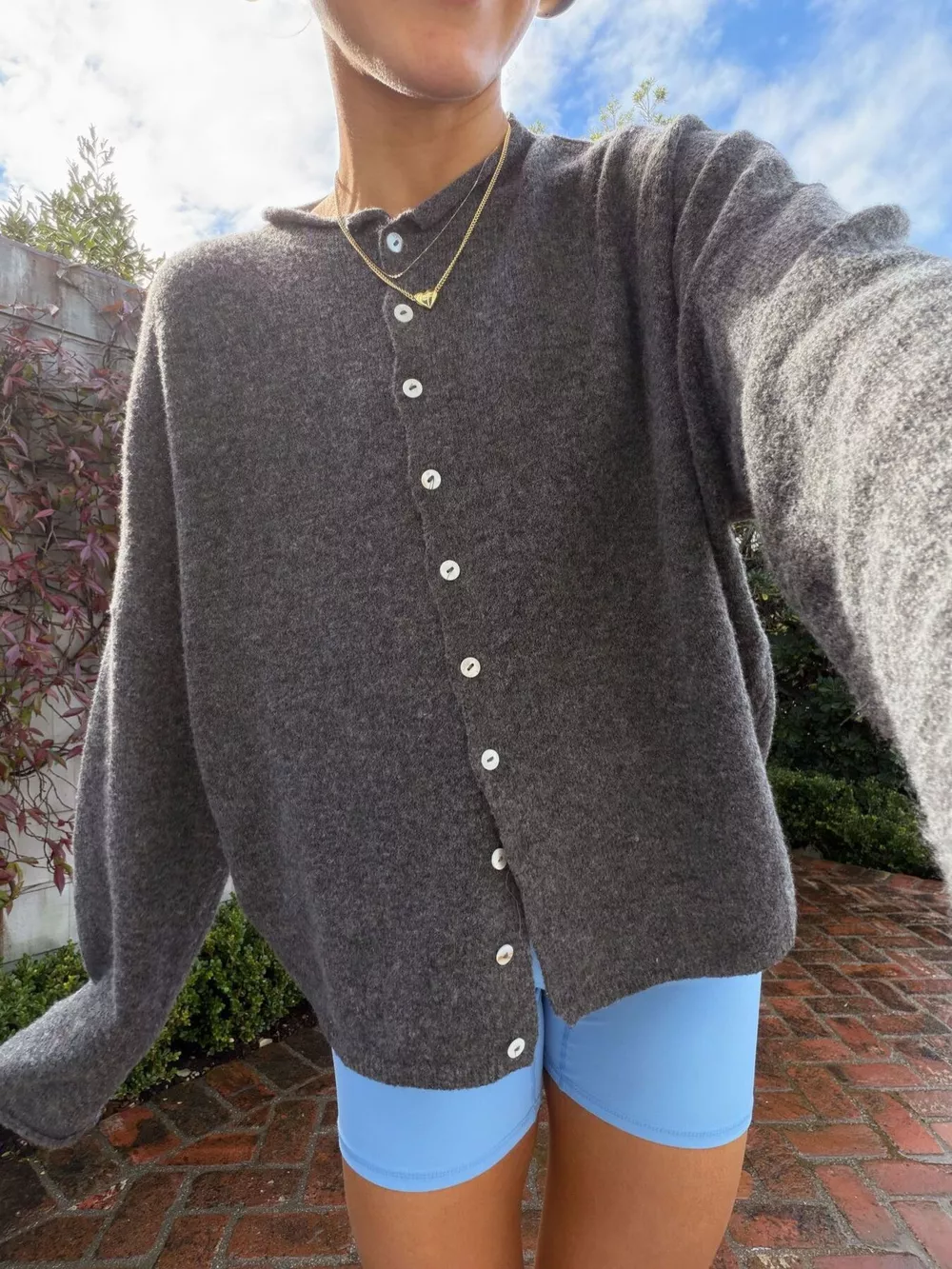 Button-Down Dropped Shoulder Cardigan, image 12