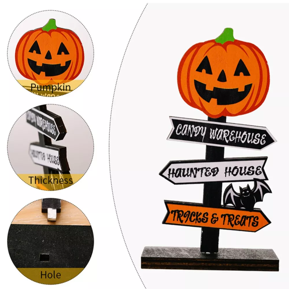 Halloween Wooden Signpost Ornaments, image 3