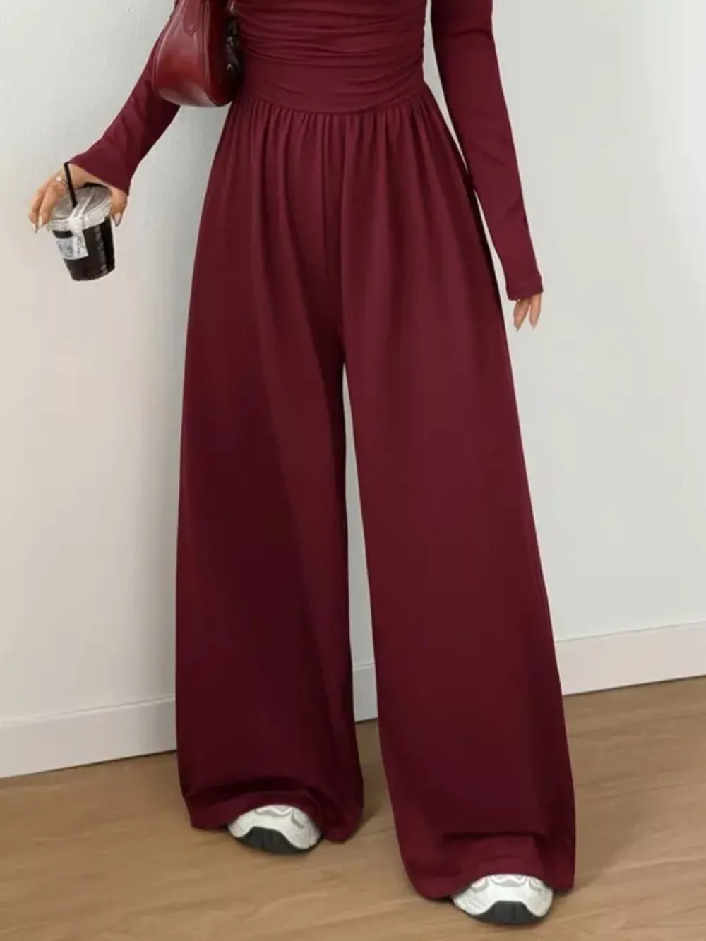 Scoop Neck Wide Leg Jumpsuit, image 6